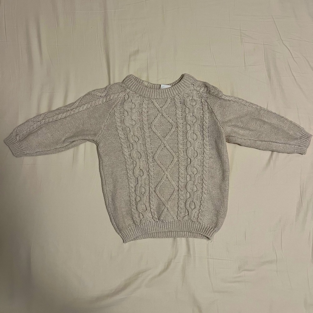 H&M Cream Cable-Knit Sweater
